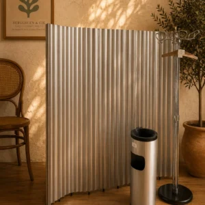 Original Seledue 'Paraflex' Paravent – Flexibler Aluminium Raumteiler von Benjamin Thut