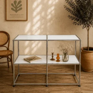 USM Haller Sideboard / Regal – 3 Fächer breit – Reinweiß